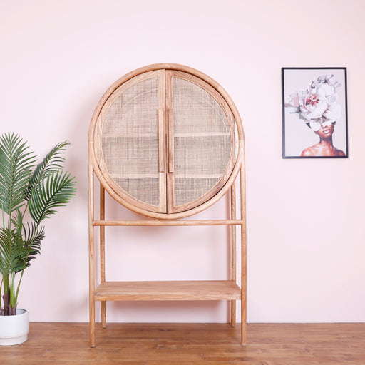 A captivating blend of rattan's natural grace and the lasting allure of solid wood, offering stylish wine storage and timeless charm to elevate your space with sophistication and convenience.
Colours : Black, Natural, Walnut
Dimensions -H180cm X W100cm X D50cm