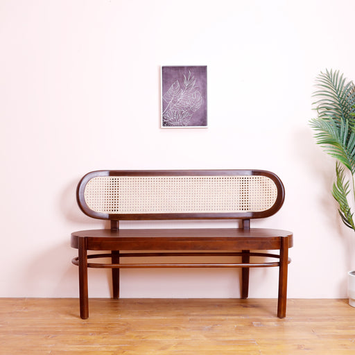 This Rattan Wooden bench made with Teak wood is the perfect addition to your indoor or outdoor living space. The natural fiber and teak wooden legs add a casual vibe to any room while still allowing it to feel sleek and modern.
Dimensions : L130cmXD44cmSeating height 46cm , Total height 80cm