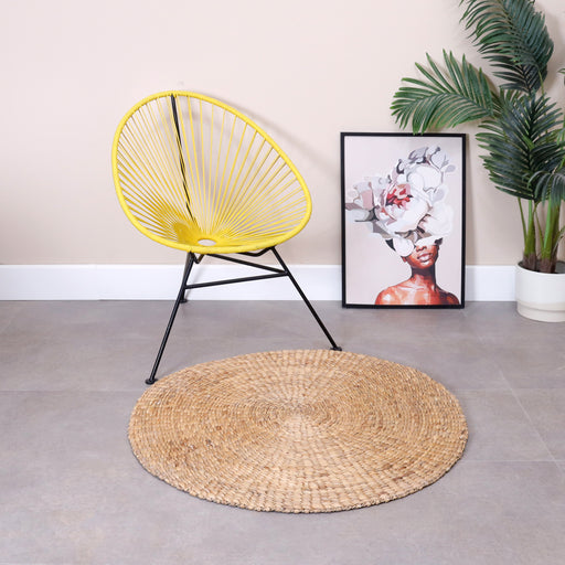Elevate your living space with the timeless beauty of our sea grass rug. Meticulously hand-woven from the finest seagrass fibers, each rug boasts a unique texture and natural color variation, adding depth and character to your floors.
overall dimensions:Diameter: 100cm