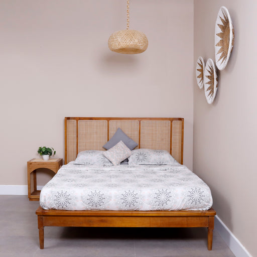 Introducing our Solid Wood Bed, a sanctuary of style and comfort crafted with meticulous attention to detail. This bed features a robust frame made from high-quality solid wood, providing both durability and a touch of natural beauty. Styled with an exquisite antique white wash finish, it becomes a timeless centerpiece that adds a hint of vintage charm to your bedroom.Dimension - King Size: 180cm x 200cm (mattress)Queen Size: 160cm x 200cm (mattress)
NOTE : Price mentioned is only for bedframe and slats. Mattress and pillows won't be provided.