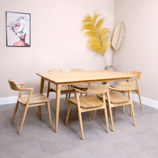 Made with responsibly sourced timber, crafted with precision and passion from the finest solid, this table embodies timeless elegance and superior quality. The natural beauty of the wood grain shines through, adding warmth and character to your dining space. Whether it's a cozy family dinner or a grand celebration, our Zinus dining table provides the perfect setting for every occasion.
