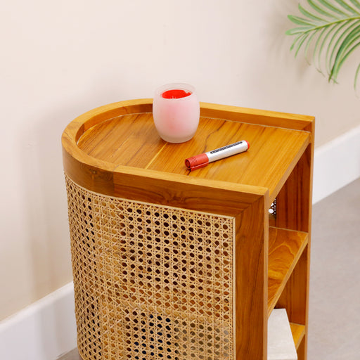 Bring warmth and elegance to your home with our Bela side table, a stunning piece that combines natural materials with timeless craftsmanship. Designed to complement a wide range of interiors, this table seamlessly blends bohemian, coastal, Scandinavian, and modern aesthetics for a stylish and versatile addition to any room.
Total dimensions:
Length:39.5cm
Width:30cm
Height:61cm