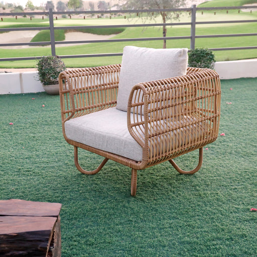 Transform your outdoor oasis into a haven of relaxation with our Outdoor Sofa featuring expertly woven rattan. Designed for both durability and style, this sofa seamlessly blends modern aesthetics with the comfort of coastal living.
Set of 3 : The set includes three-seater sofa x 1, single-seater sofa x 2
Overall dimensions:
2 seater: L170×W78×H77cm,  single seater: L91×W77×H78cm