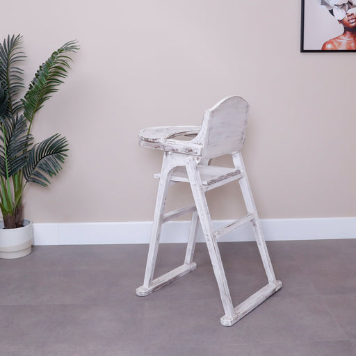Introducing our Solid Wood High Kids' Food Chair—a perfect blend of safety, comfort, and style for your little ones. Crafted with care from high-quality solid wood, this chair is designed to elevate mealtime into a delightful experience. Whether enjoying family dinners or engaging in creative activities, your child will relish the support and charm of a chair tailored just for them.Dimensions - Full height: 105cmFloor to seat: 65cmSeating: 33cm x 33cm