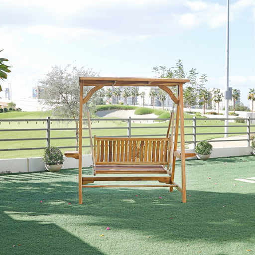 Transform your outdoor oasis into a haven of relaxation with our Outdoor swing made of teak wood. Designed for both durability and style, this swing seamlessly blends modern aesthetics with the comfort of coastal living.
overall dimensions:
seating L120×W50×W100 overall L215×W100