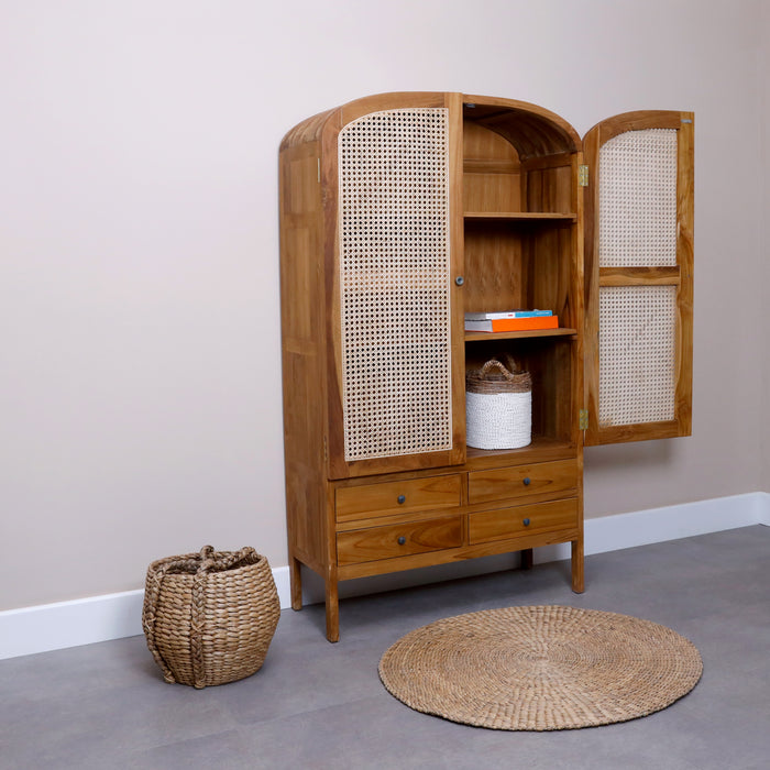 Elgin Rattan Cabinet