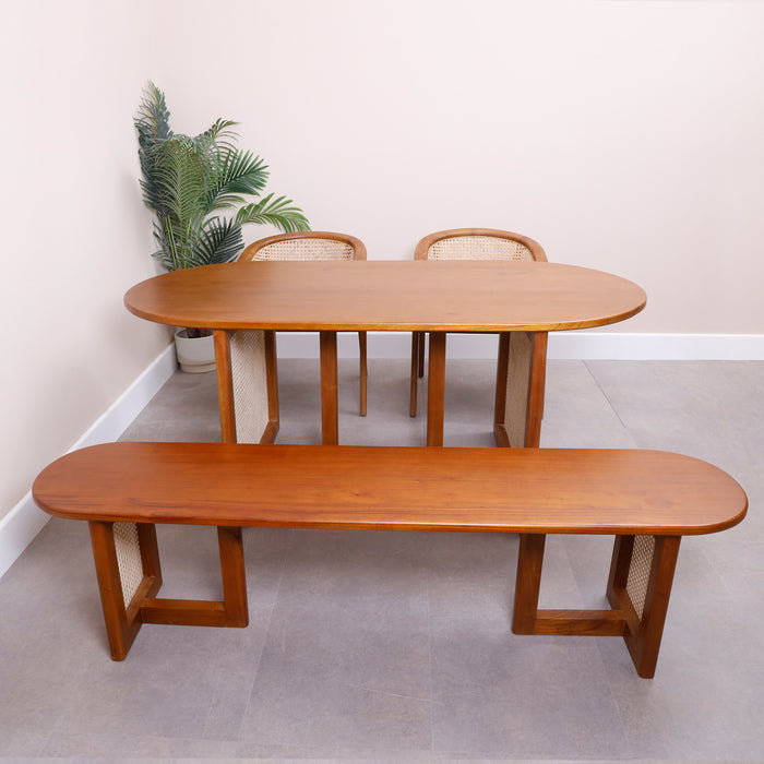 Aura Dining table set of table and bench