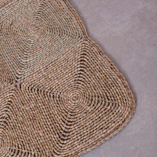Immerse your space in coastal charm with our exquisite Cusco sea grass rug. With its natural hues and distinctive woven texture, it adds warmth and character to any room, not only enhancing your decor but also contributes to a greener planet. Its inherent durability ensures lasting beauty, making it a timeless addition to your home.
Dimensions:large:120cm×150cmMedium: 94cm×92cm