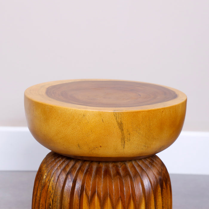Aurora Carved Stool