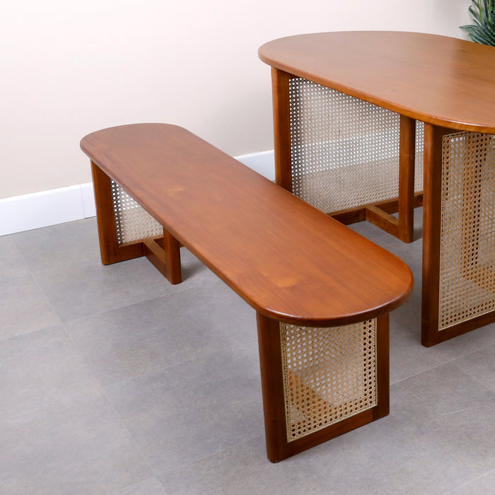 Aura Dining table set of table and bench