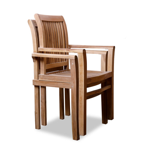 Discover convenience with our Stacking Chair made of solid teak wood. Crafted for style and versatility, this portable seat combines elegance with space-saving design. Enjoy comfort and durability wherever you go – order yours today.
Dimensions -H95cm x W48cm x D48cmFloor to seat Height - 45cm
Note : This chair is stackable.