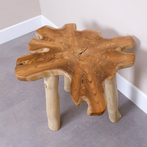 Made with responsibly sourced timber and finished to perfection, our Faldo coffee tables serve as striking centerpieces in any living space. Whether you're sipping morning coffee, hosting friends, or simply admiring its beauty, our tables offer both functionality and unparalleled aesthetics.
Overall dimensions:Height - 55cm Top Largest end - approx 78cm
NOTE : Each piece will be unique and won't be exactly same. Kindly contact customer support directly for the images. Cracks and grains are unique characters for each space.