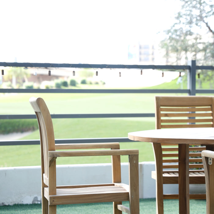 Denpasar outdoor table with umbrella