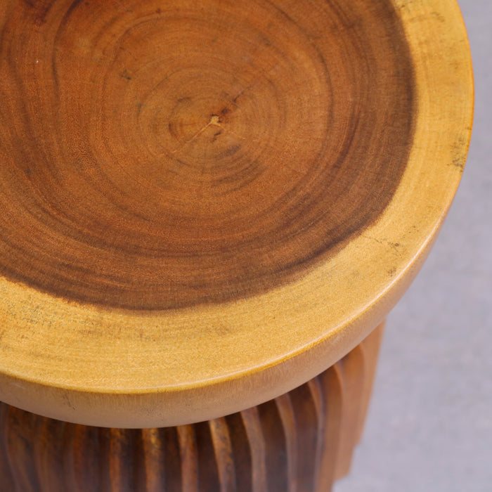 Aurora Carved Stool