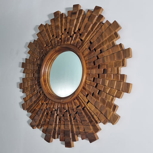 Add an instant touch of style to your decor with this gorgeous mirror. Dimension : 90cm diameter