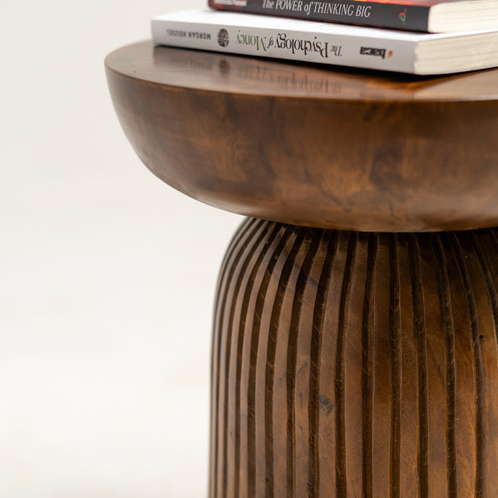 Aurora Carved Stool