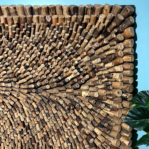 Add an instant touch of style to your decor with this Carved Wooden decor.
This Wall Decor is handmade, with pieces of driftwood put together.
Dimension- W225cm x H115cm