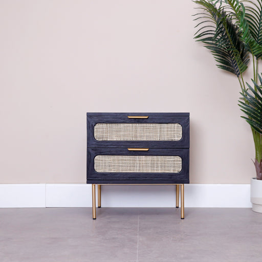Made with Responsibly sourced Indonesian timber. Upgrade your living space with the Side Table, where every detail is crafted to enhance your daily life. Versatile, chic, and functional redefine your room with a touch of harmony. It finishes black rustic.