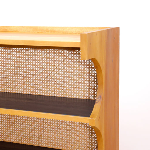 The Riga Cabinet – a stylish teak and rattan cabinet combining modern design with practical storage. Perfect for organizing essentials in living rooms, bedrooms, or office spaces
Dimensions – Width: 93.5cm x 31cmTotal height: 160cm