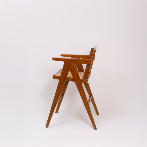 Add an instant touch of style to your bar with this solid teak wooden bar chair.
Dimensions : 
Coffee Brown colourSeat  - 45 X 50 cm Seat to the floor  -  60cm Total height - 102cmHeight from the floor to the arm rest - 85cm 
Walnut colourSeat  - 45 X 50 cm Seat to the floor  -  71cm Total height - 108cmHeight from the floor to the arm rest - 90cm
 
 