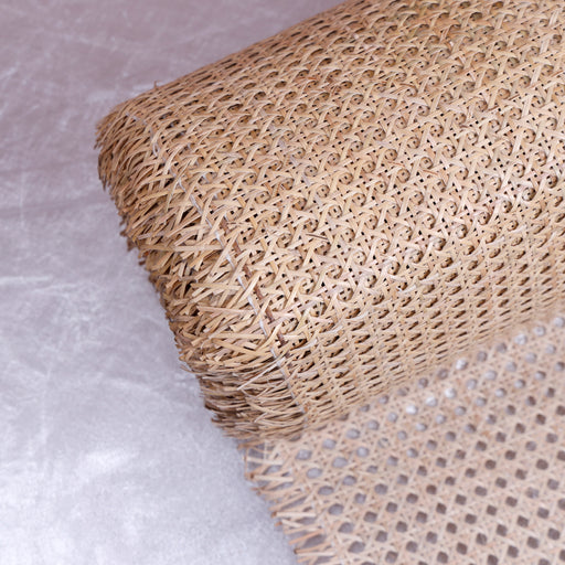 Natural Cane webbing rolls available in three weave patterns:
Square WeaveClosed Weave Round Weave
Length options available as a full 1500cm roll or 500cm variants.
Please note: THIS ITEM IS NOT VALID FOR RETURNS OR EXCHANGE.