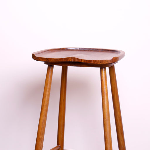 Discover elegance and durability with our Solid Wood Bar Stool. Crafted from premium solid wood, this timeless piece adds sophistication to any space. With a sturdy construction and comfortable design, it's perfect for home bars or kitchens. Elevate your seating with enduring style – order now.(Sample unit is available in-store for viewing)Dimensions -H75cm x L45cm x D37cm