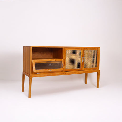 Keep your home organized in style with the Tavio Cabinet – made from premium teak for durability and elegance