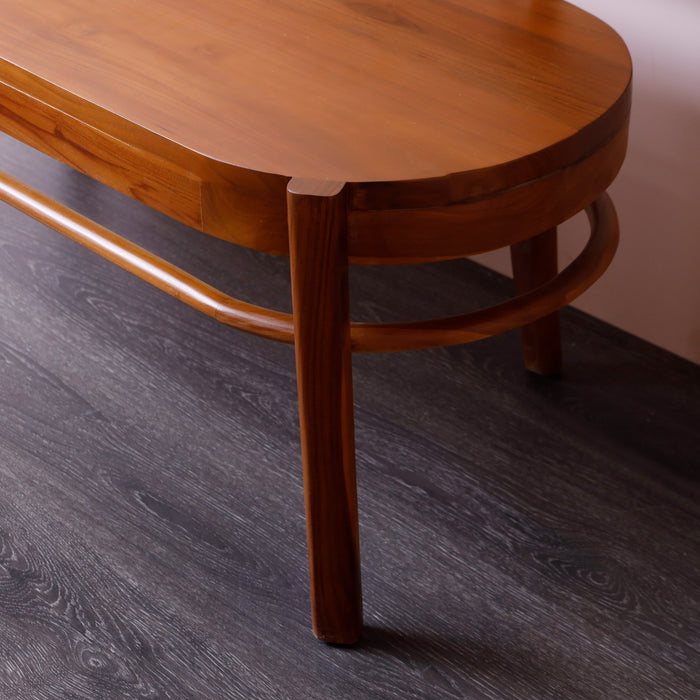Anastasia Rattan Bench Urban Oak - Rustic, Reclaimed, Urban