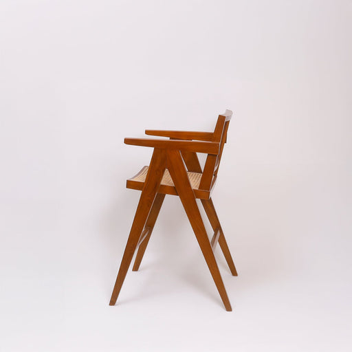 Add an instant touch of style to your bar with this solid teak wooden bar chair.
Dimensions : 
Coffee Brown colourSeat  - 45 X 50 cm Seat to the floor  -  60cm Total height - 102cmHeight from the floor to the arm rest - 85cm 
Walnut colourSeat  - 45 X 50 cm Seat to the floor  -  71cm Total height - 108cmHeight from the floor to the arm rest - 90cm
 
 