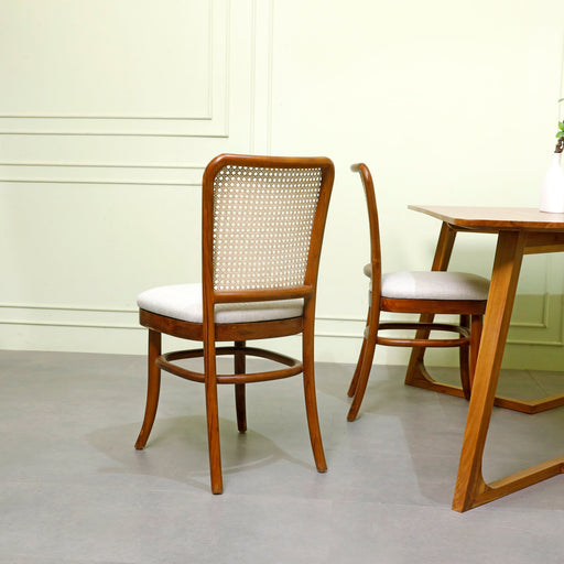 No matter the occasion, these stylish chairs, take a page from your dining room - a classic piece that is as timeless as they come.
Dimensions of Burma with cushion:

Seating: W 45cm x D 46cm
Floor to seating: 48cm
Total Height: 90 cm
