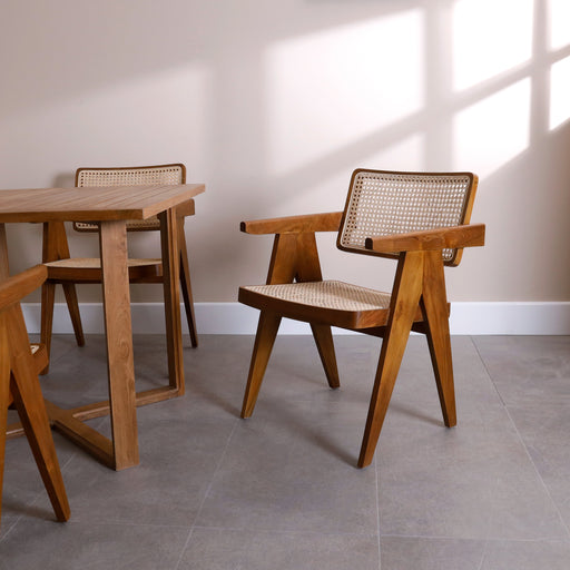 No matter the occasion, these stylish chairs bring timeless elegance to your dining room—a classic piece that is as timeless as they come.
Colours: Natural, Walnut, Black, Blackwash
Dimensions:Seat: 50cm × 45cmTotal Height: 80cmFloor to Seat: 46cmArm to Arm: 55.5cm
