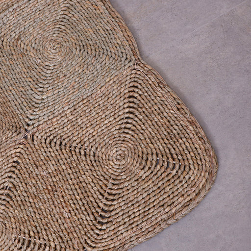 Immerse your space in coastal charm with our exquisite Cusco sea grass rug. With its natural hues and distinctive woven texture, it adds warmth and character to any room, not only enhancing your decor but also contributes to a greener planet. Its inherent durability ensures lasting beauty, making it a timeless addition to your home.
Dimensions:large:120cm×150cmMedium: 94cm×92cm 