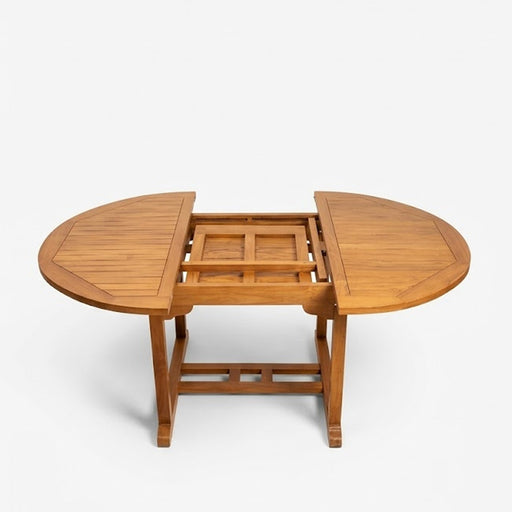 Adaptive Grandeur. Precision Engineering. The Emerson Dining Table is the ultimate centerpiece for the versatile host. This masterful oval table features an integrated "butterfly" extension mechanism, allowing the surface to expand seamlessly without the need for separate leaf storage. Whether you are hosting a quiet family breakfast or a large festive dinner, the Emerson adapts to your needs while maintaining a sturdy, stately presence.


Butterfly Extension System: A self-storing center leaf that unfolds like wings, allowing you to increase your seating capacity in seconds.

Refined Oval Silhouette: The soft, curved edges encourage a social dining atmosphere and improve flow in open-plan dining rooms.

Architectural Trestle Base: Supported by a robust, H-frame trestle base that provides maximum legroom and rock-solid stability.

Slat-Detail Surface: Precision-aligned timber slats give the tabletop a classic, high-end texture while allowing for the natural expansion and contraction of the wood.
