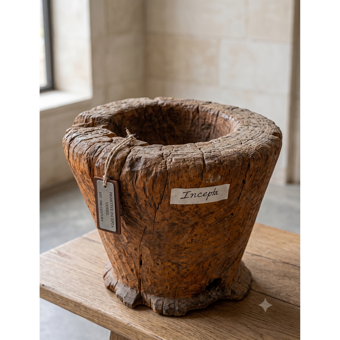 Earthborn Primitive Solid Teak Root Vessel