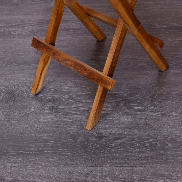 Folding Round Picnic Table Urban Oak - Rustic, Reclaimed, Urban