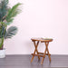 Folding Round Picnic Table Urban Oak - Rustic, Reclaimed, Urban