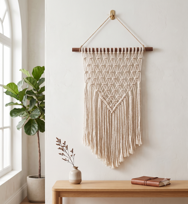 Bohemia Hand-Woven Macrame Fiber Wall Hanging