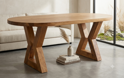 Hannah Oval Solid Teak Dining Table