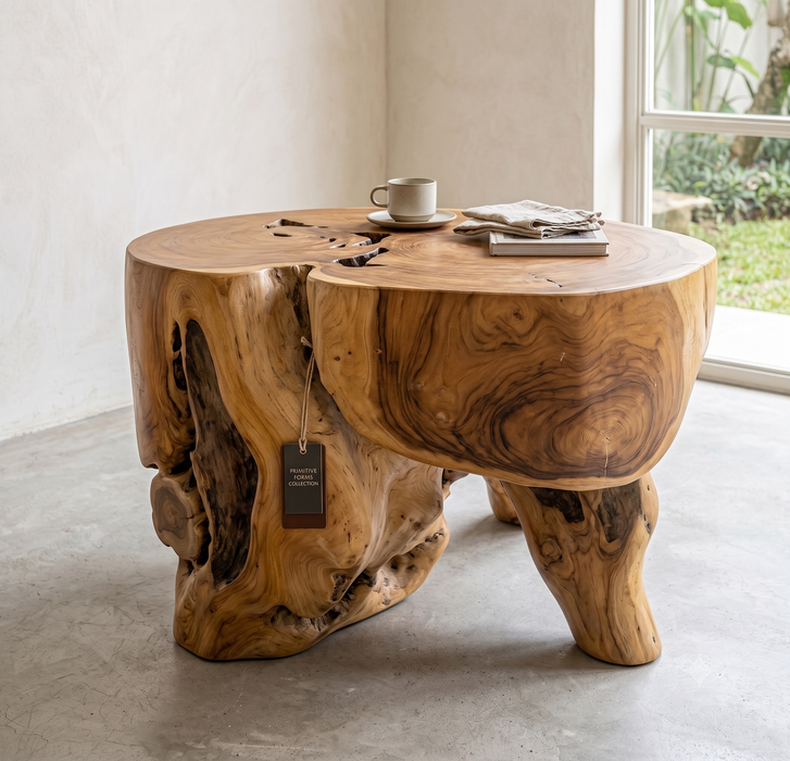 Wildwood Sculptural Solid Teak Root Coffee Table