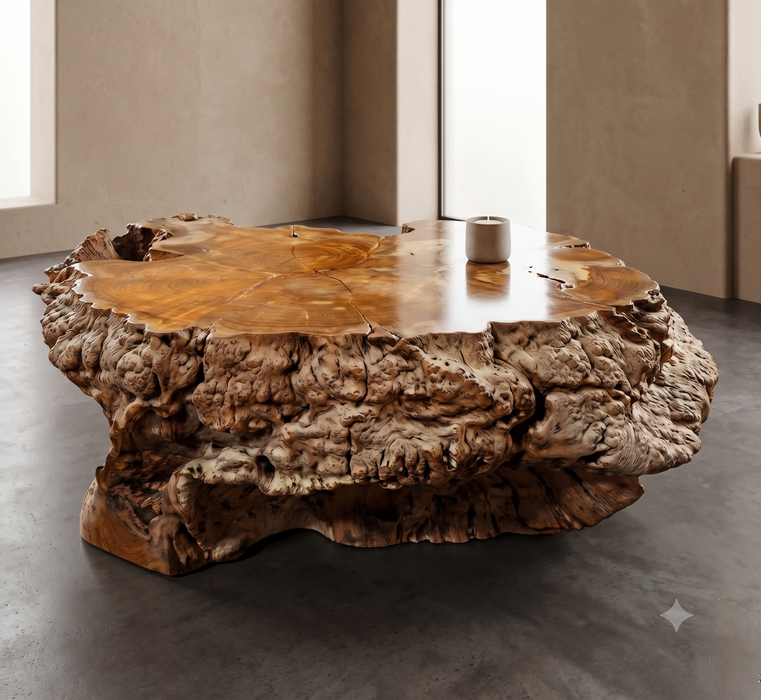 Jimbaran Organic Mini Teak Root Accent Table