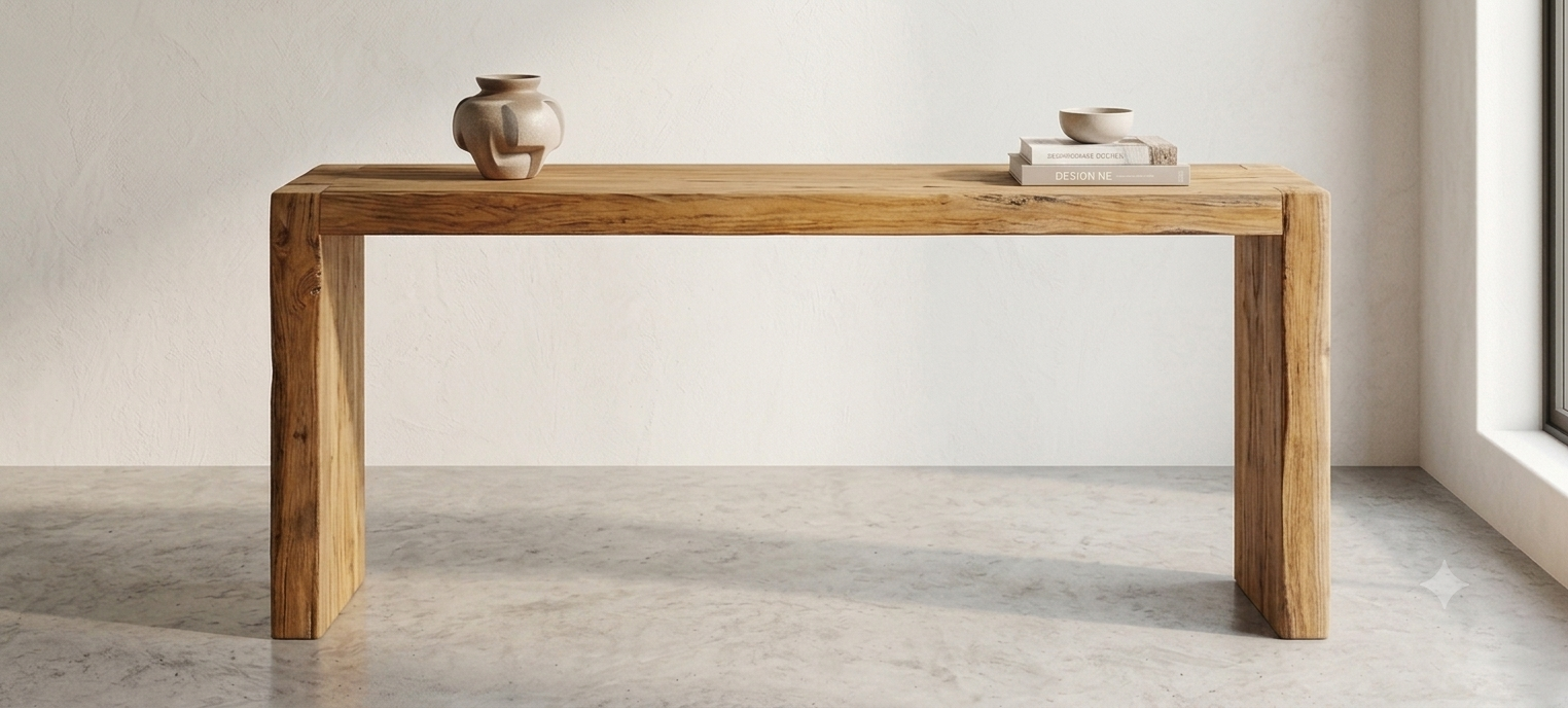 Merapi Reclaimed Teak Wood Console Table