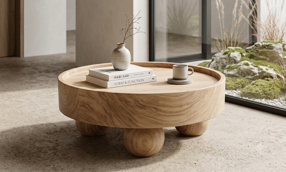 Sanur Chunky Teak Block Tray Coffee Table