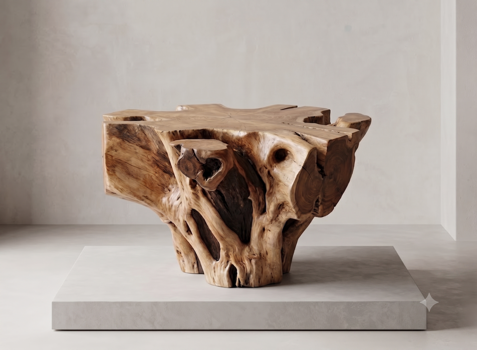 Wildwood Sculptural Solid Teak Root Coffee Table