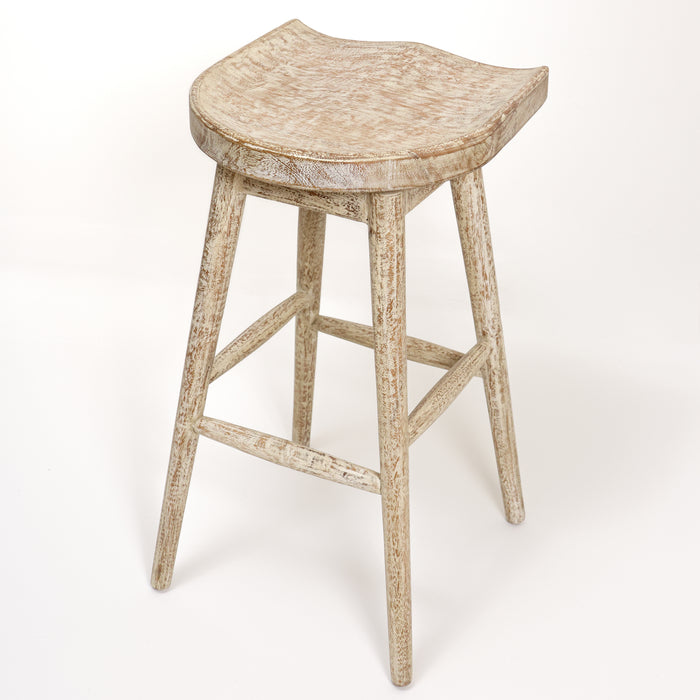 Bristol Whitewash Bar Stool