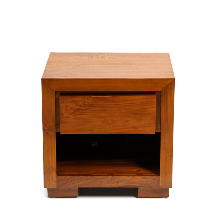 Zarek Solid Teak Bedside Table