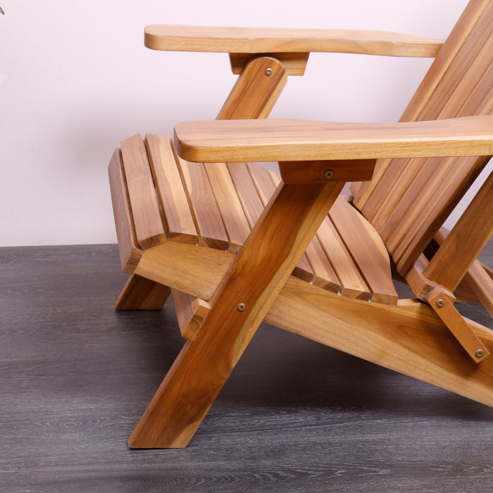 Kampala Foldable Lounge Chair Urban Oak - Rustic, Reclaimed, Urban