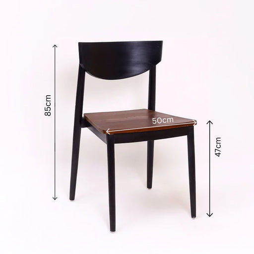 The Kawasaki Dining Chair is a refined blend of minimalist design and solid craftsmanship. Expertly crafted from premium solid wood, this chair delivers durability, comfort, and timeless elegance—perfect for modern, contemporary, or classic dining interiors.
Designed with a gently curved backrest for ergonomic support and a spacious 50cm seat width, the Kawasaki ensures both comfort and stability. The contrast wood tones add a sophisticated touch, making it a versatile addition to dining rooms, cafés, or upscale hospitality spaces.
