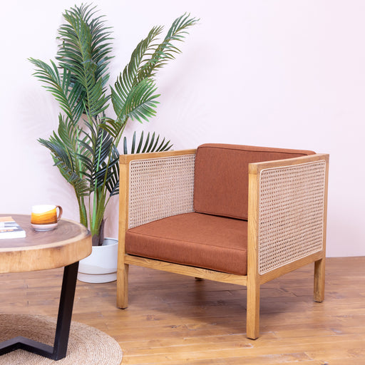 No matter the occasion, these stylish chairs, take a page from your living roomâ€”a classic piece that is as timeless as they come.
Colour - Natural
Dimensions - W70cm X D70cm Seating height : 40cm Total height : 70cm