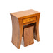 Luna Curved Teak Vanity Set-3