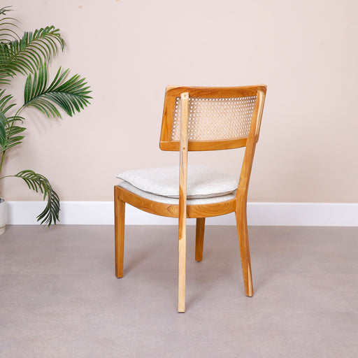Bring timeless charm and natural elegance to your home with our Milica Dining Chair. Expertly crafted from premium solid wood, this chair features a comfortable padded fabric seat and a beautifully woven rattan backrest that adds texture and warmth to any dining space. The perfect blend of classic design and modern comfort, it’s ideal for both everyday meals and special gatherings.
 
